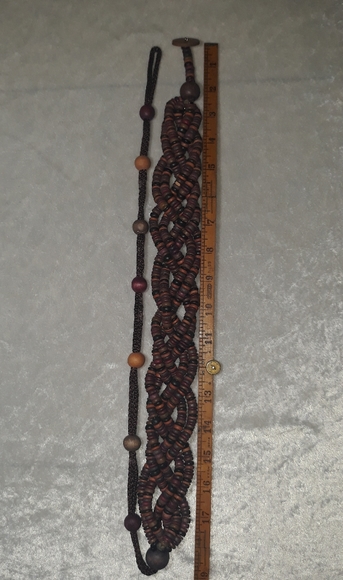 1980s wooden belt - Picture 4 of 8